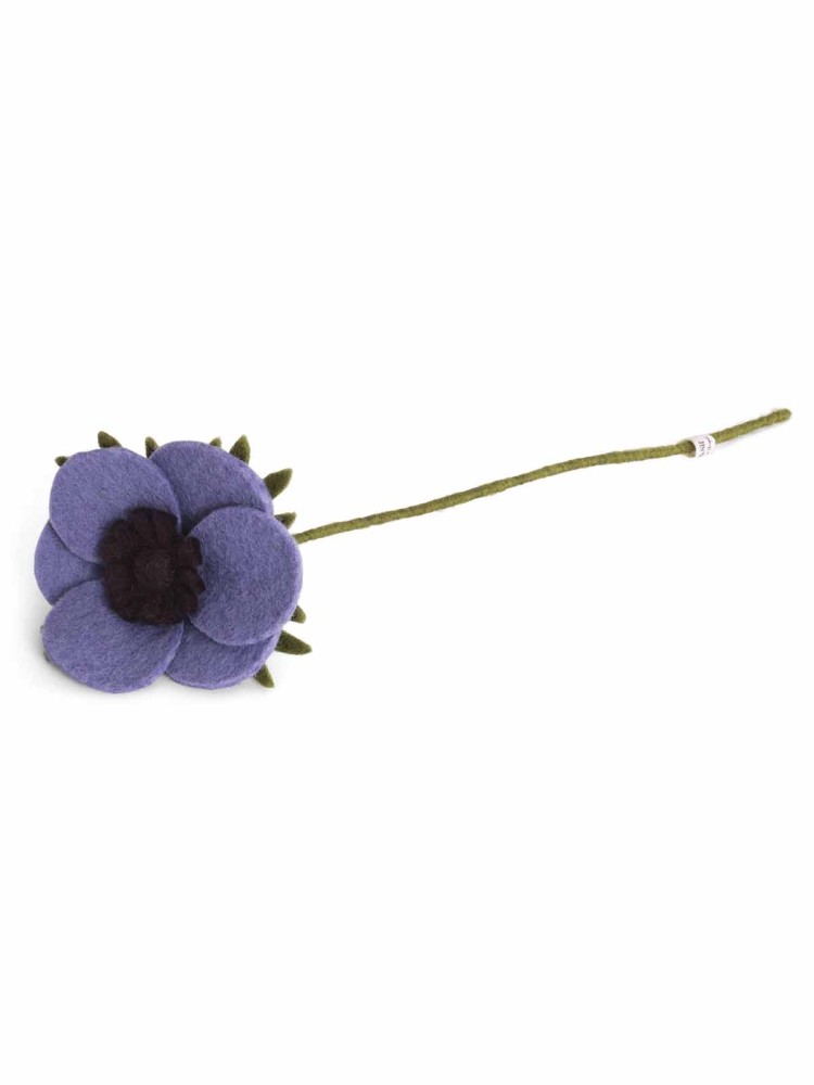 Filt fransk anemone (30 cm) - Lilla