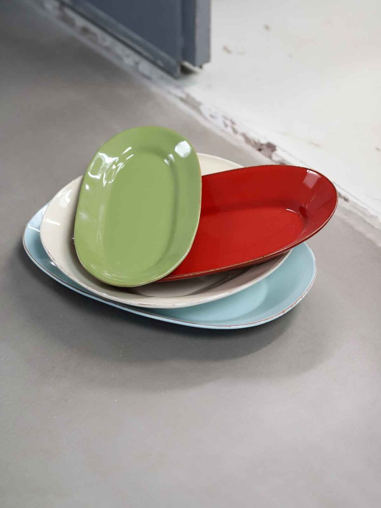 Aflangt keramik fad - 41 x 20 cm - Billede 12