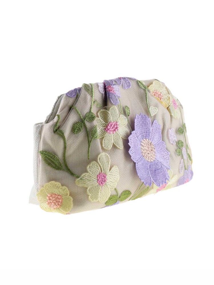 Lille taske "Rosalie" - Beige og lilla - Billede 2