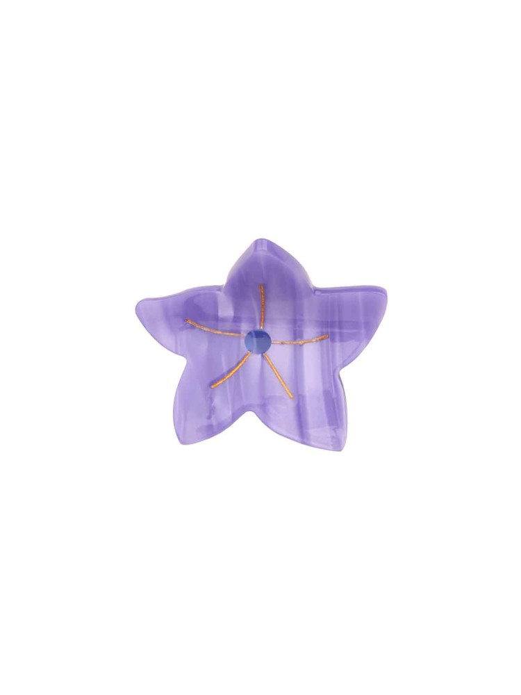 Mini hårklemme - Lilla klokkeblomst - Billede 3