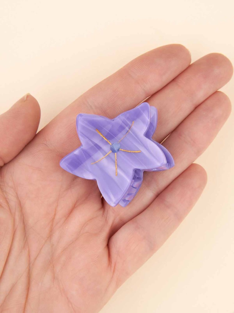 Mini hårklemme - Lilla klokkeblomst
