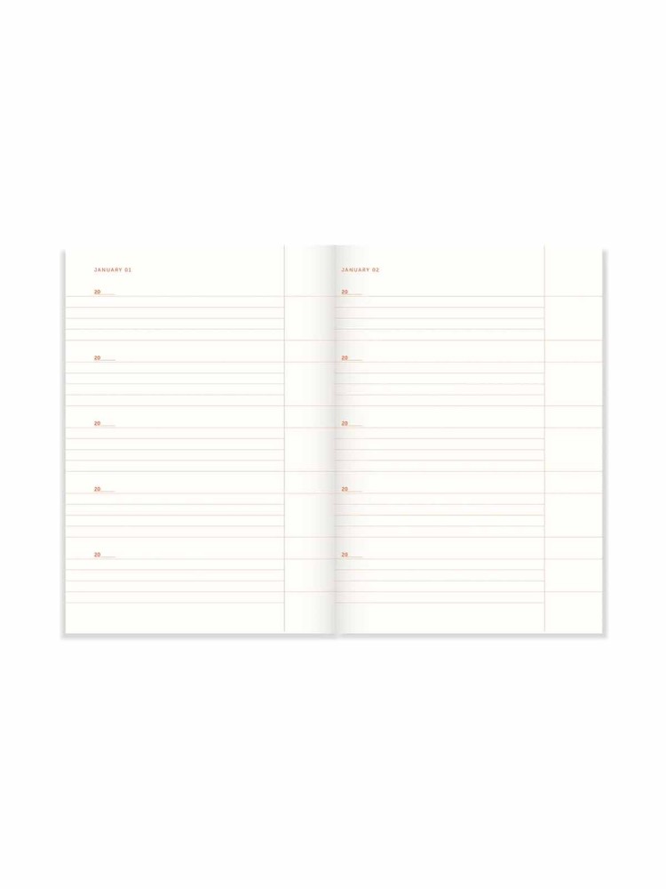 One Line a Day bog (5 års dagbog) - Flow i mint og offwhite - Billede 2