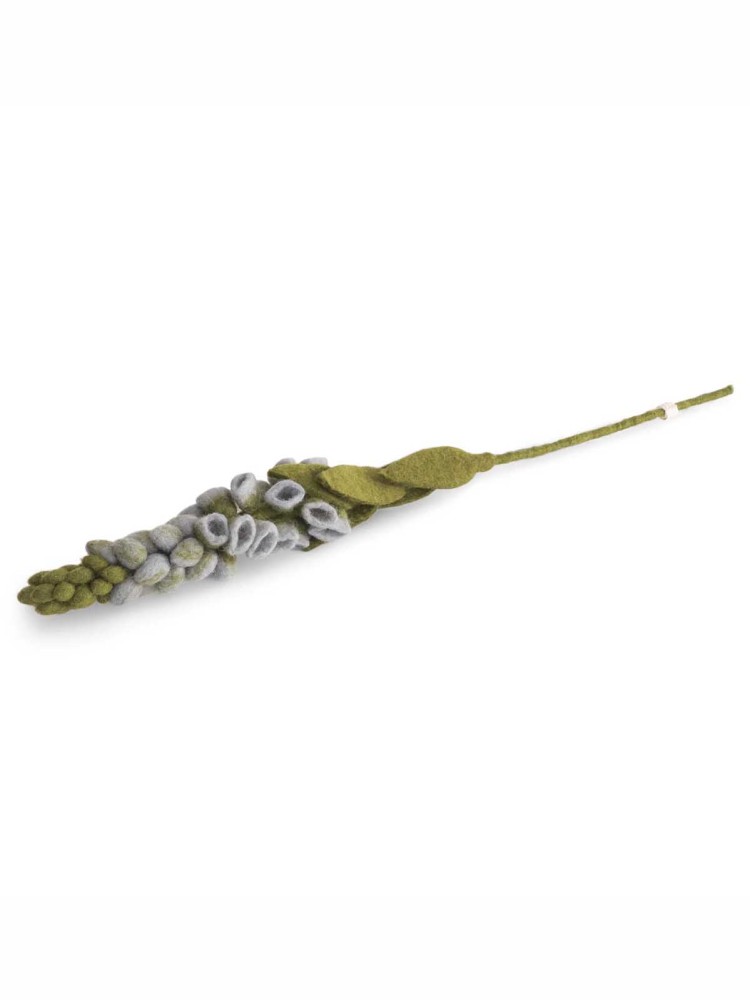 Filt blomst fingerbøl (46 cm) - Lyseblå