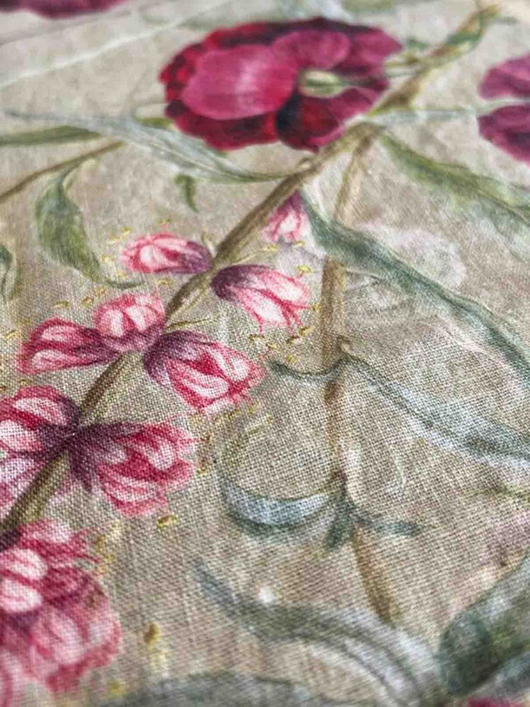 Dug i linned "Pink blomsterhave" - Vælg - Billede 2