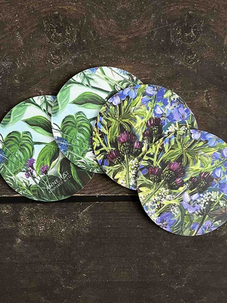 Coasters med to sider (4 stk) - Anne Just - Billede 2