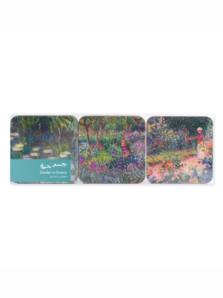 Coasters (6 stk) - Claude Monet "Haven i Giverny" - Billede 2