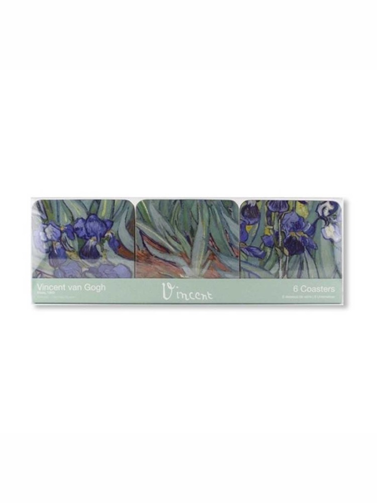 Coasters (6 stk) - Van Gogh "Irisblomster" - Billede 2