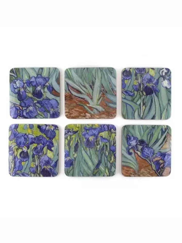 Coasters (6 stk) - Van Gogh "Irisblomster"