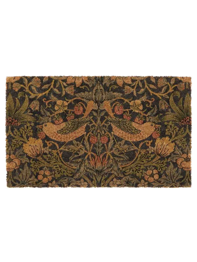 Dørmåtte 45x75 cm - "William Morris" strawberry thief i blå