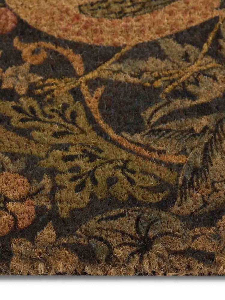 Dørmåtte 45x75 cm - "William Morris" strawberry thief i blå - Billede 3