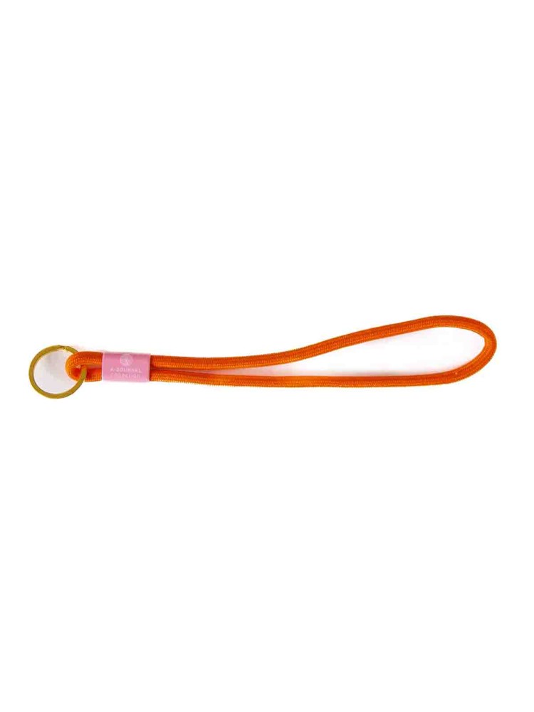 Nøglesnor i orangerød - 15 cm - Billede 2
