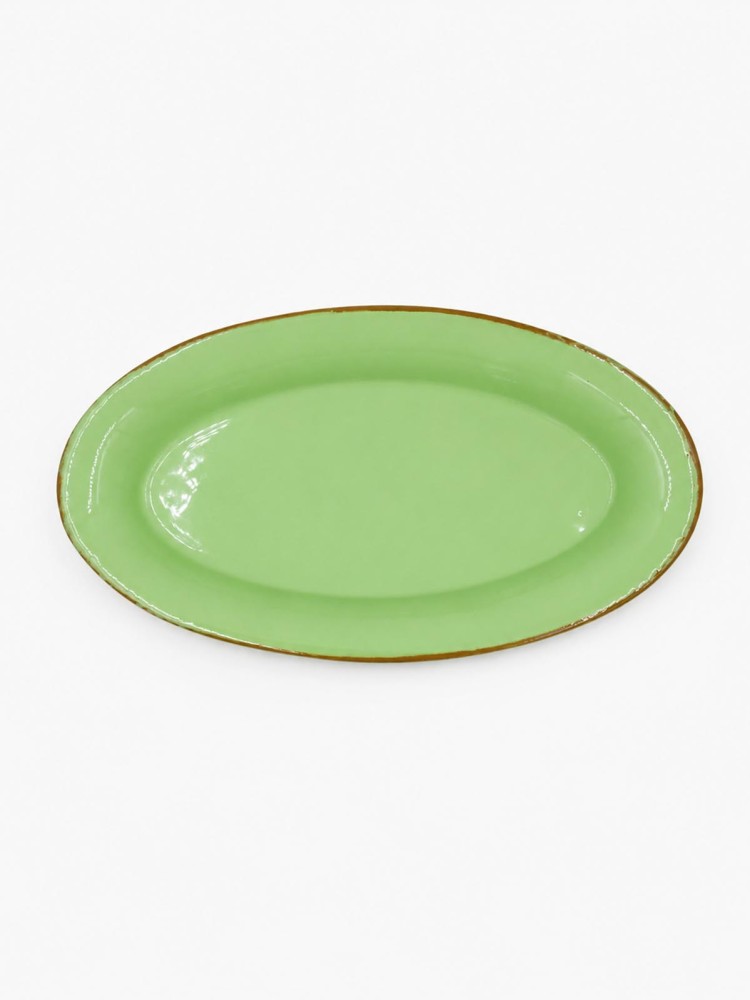 Lille ovalt keramik fad - 26 X 15 cm - Billede 2