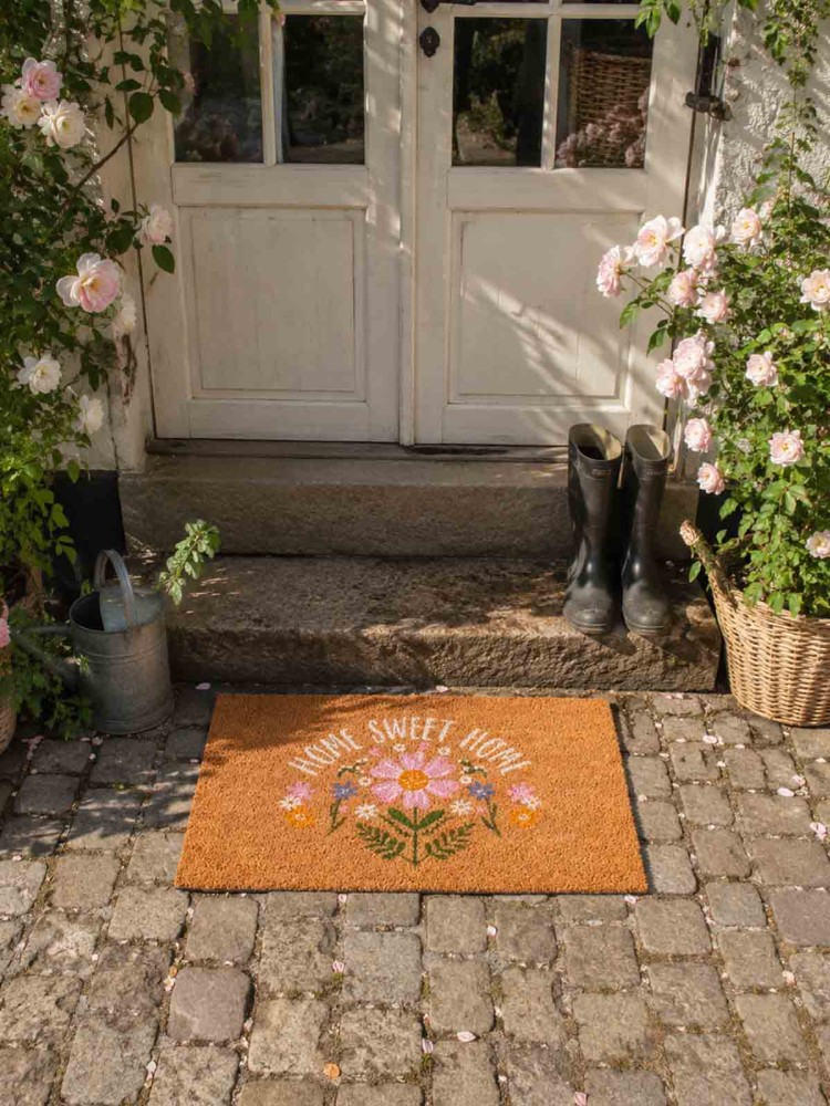Dørmåtte 40 x 60 cm - Home sweet home - Billede 2