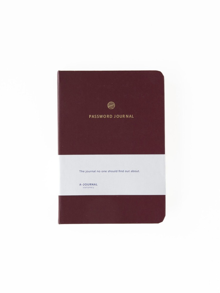 Password Journal - Vinrød - Billede 4