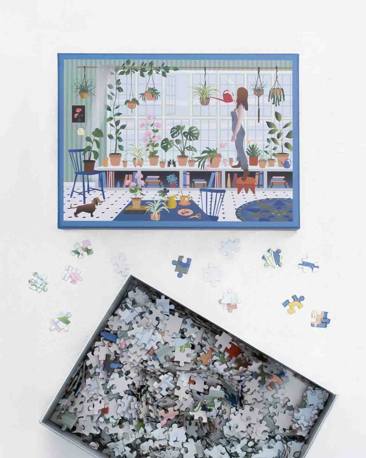 Puslespil 1000 brikker (rundt) - Plant lover