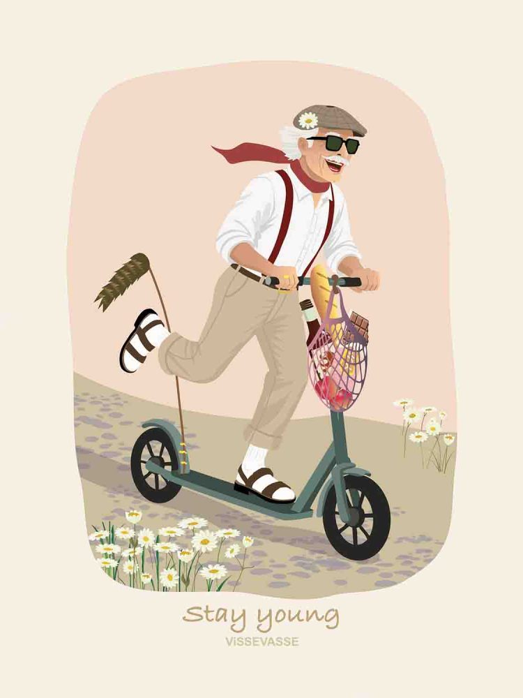 Anledningskort med kuvert (A6) - Mr. Stay Young - Billede 2