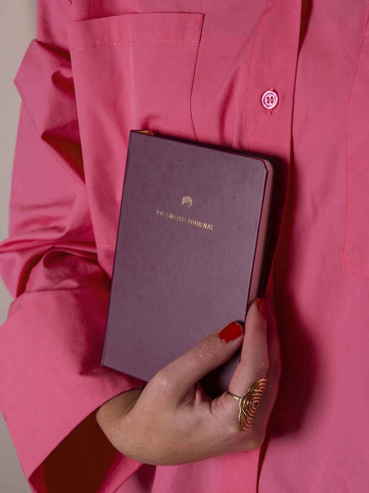 Password Journal - Vinrød - Billede 2
