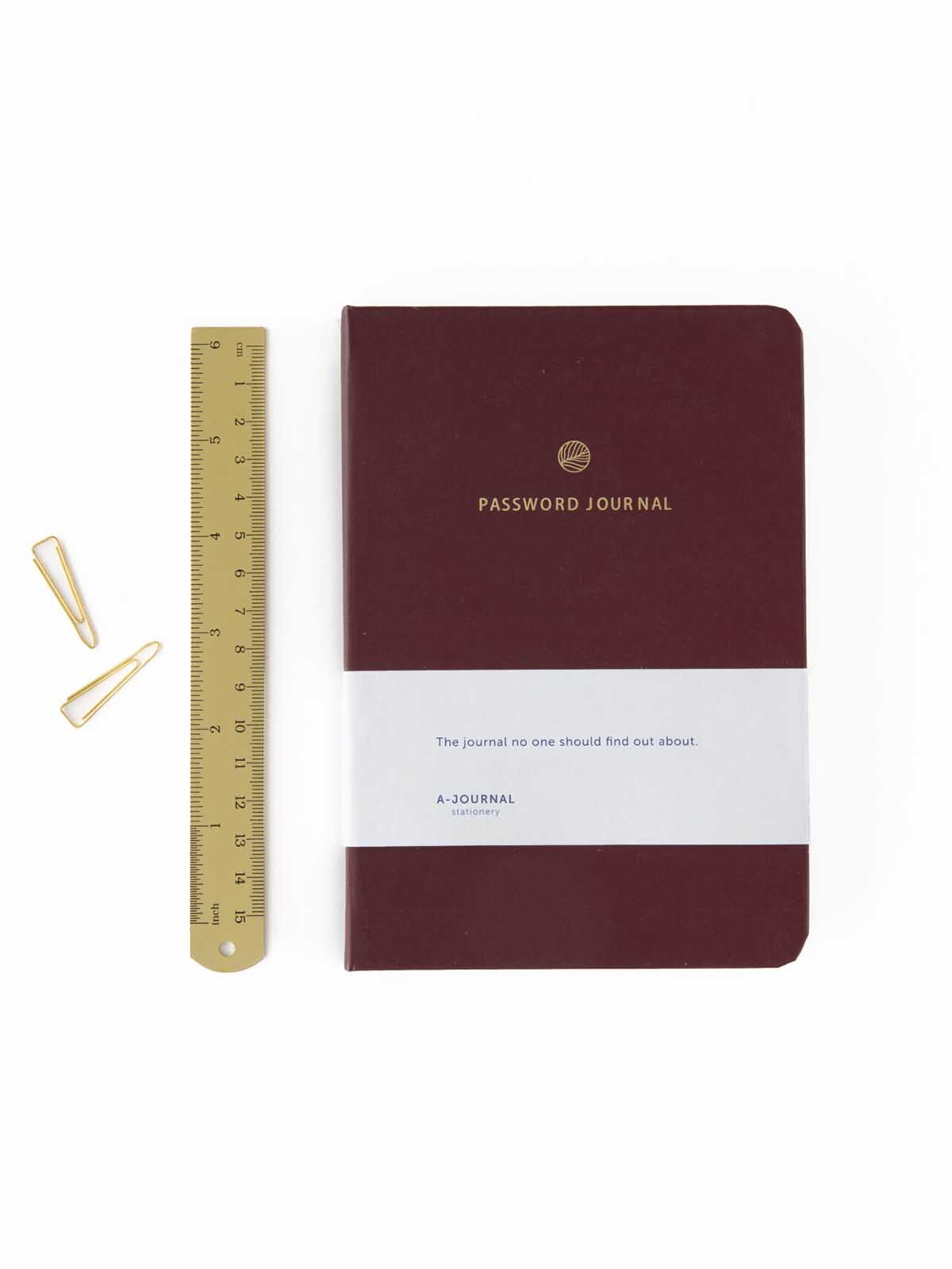 Password Journal - Vinrød