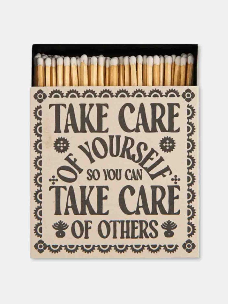 Archivist tændstikker - "Take care of yourself"