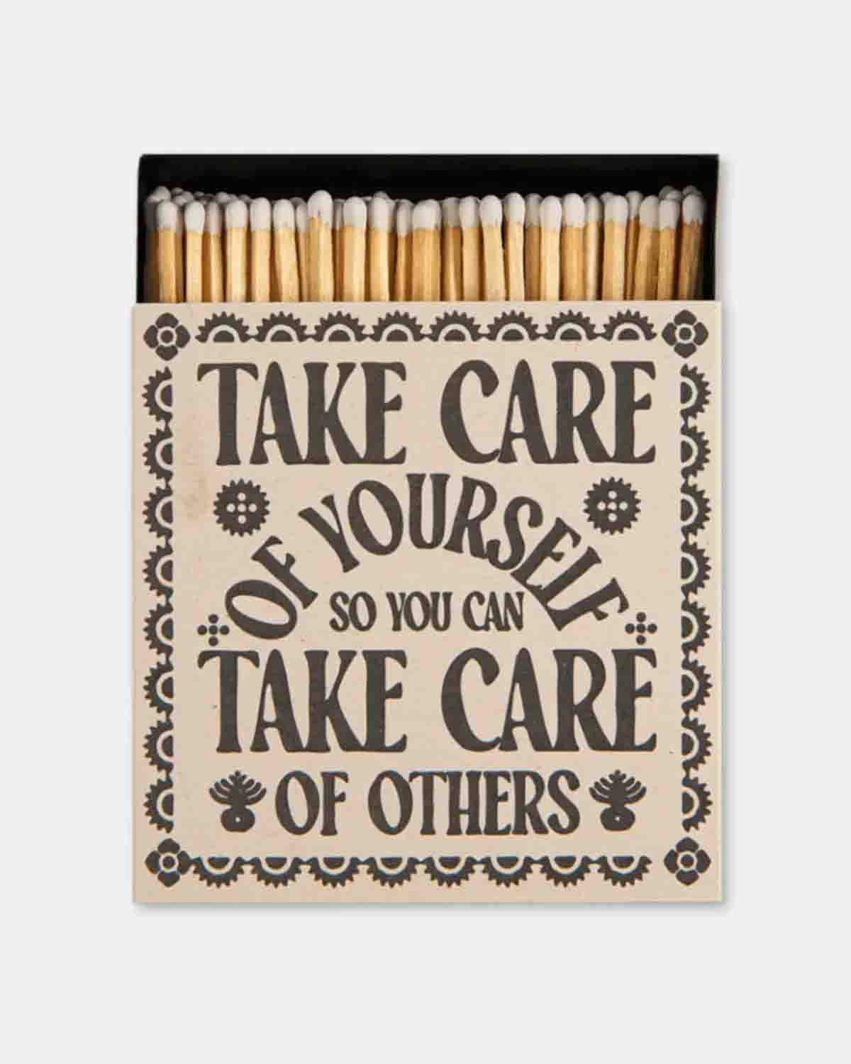 Archivist tændstikker - "Take care of yourself"