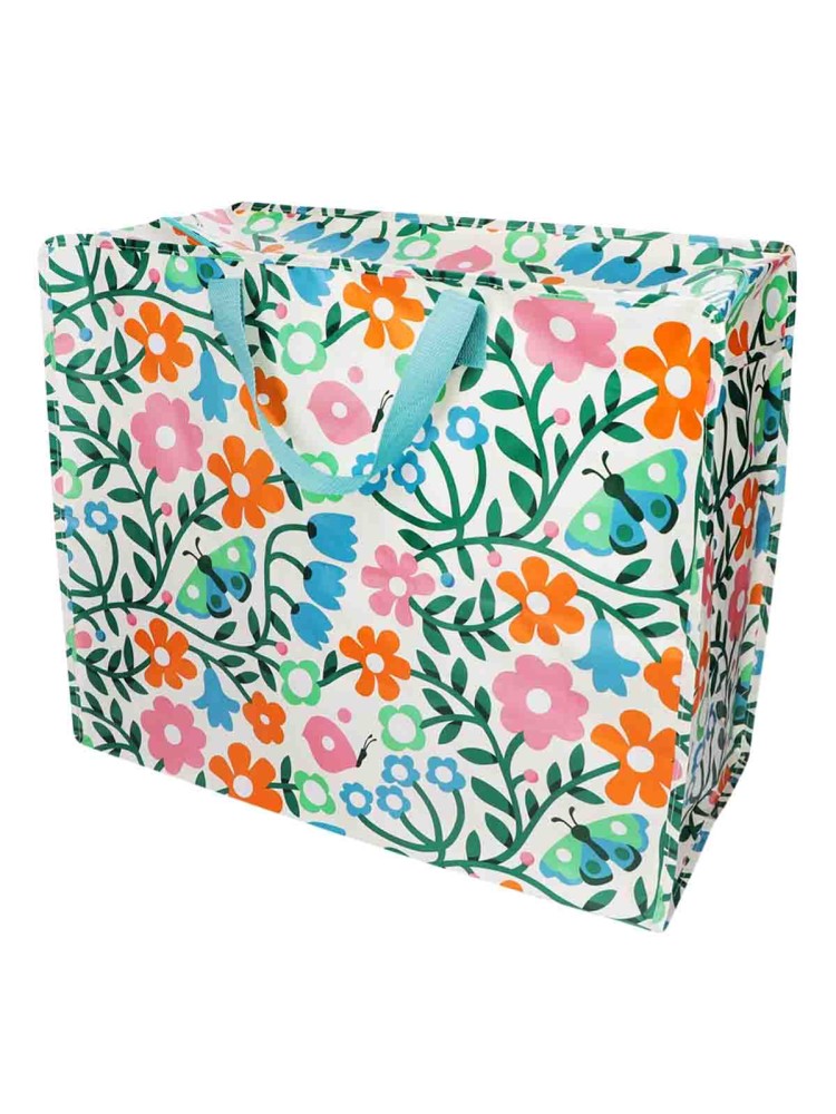 Jumbo opbevaringspose 78 liter - Blomster og sommerfugle - Billede 2