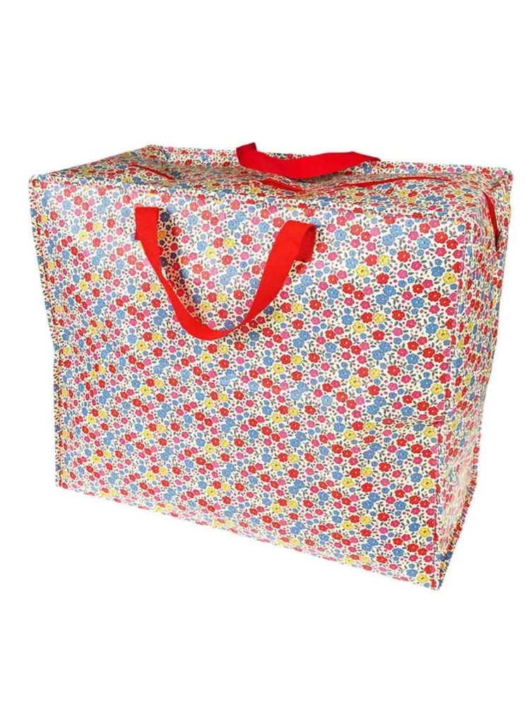 Jumbo opbevaringspose 78 liter - "Tilde" Små blomster - Billede 2