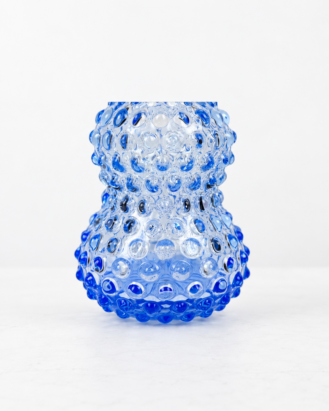 Alternative view of Birdie vase i pindsvineglas - Lyseblå
