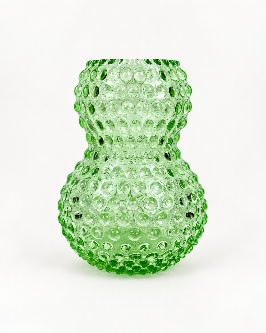 Alternative view of Stor Birdie vase (20 cm) i pindsvineglas - Lysegrøn