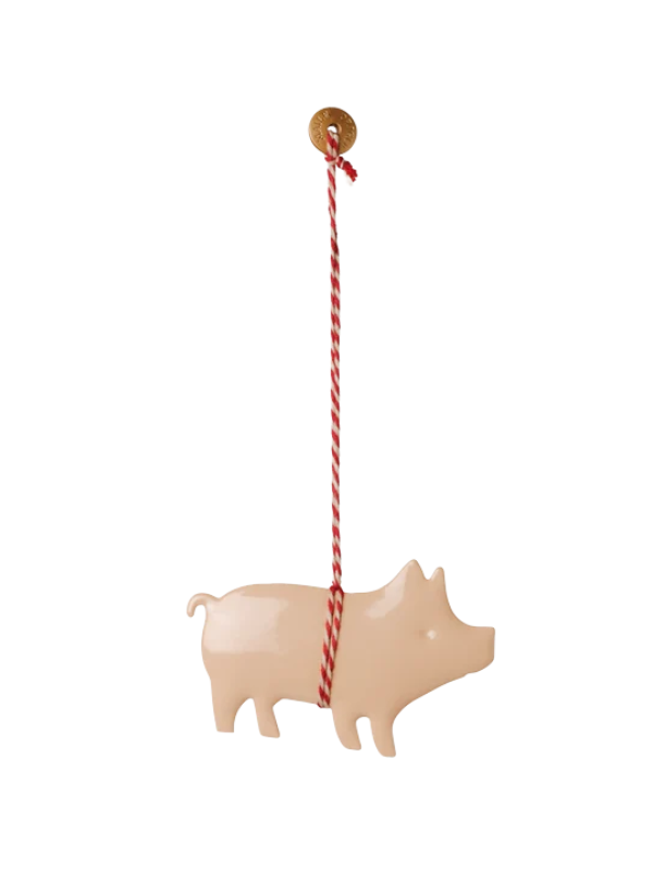 Metal Ornament - Gris i rosa (natur)