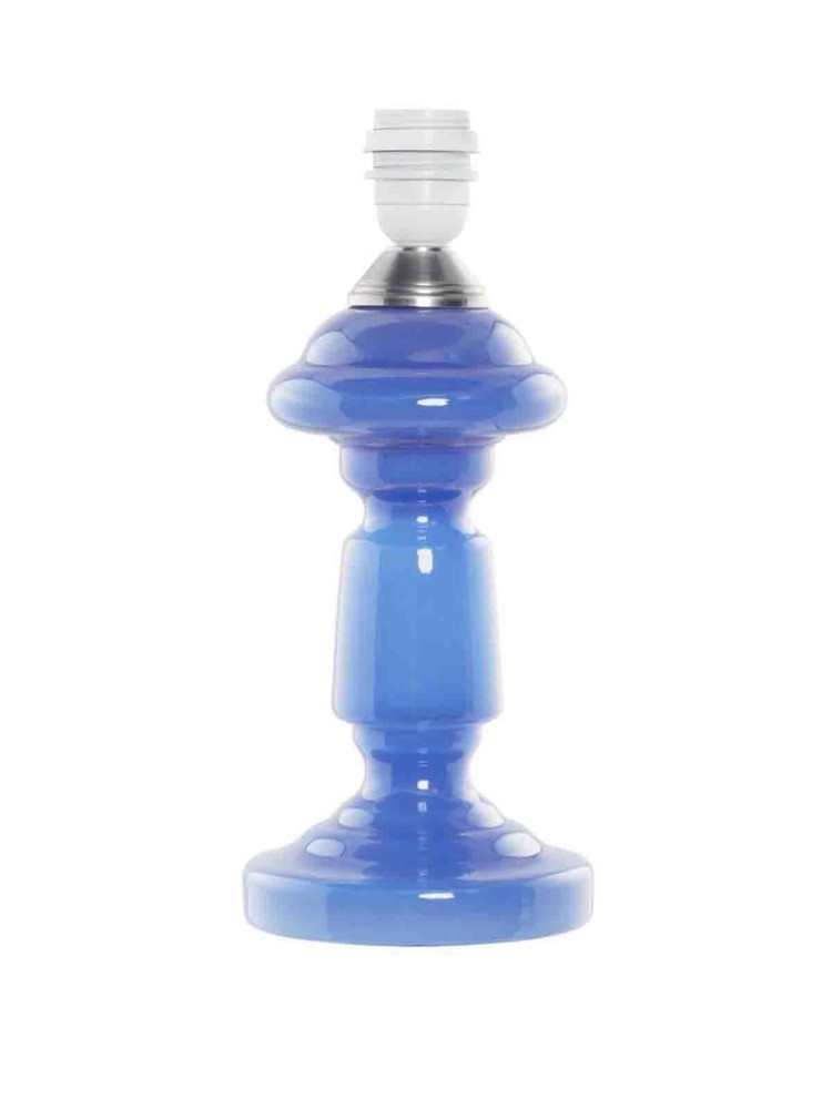 Bordlampe opalglas "Petro 1" (33 cm) - Kongeblå opal