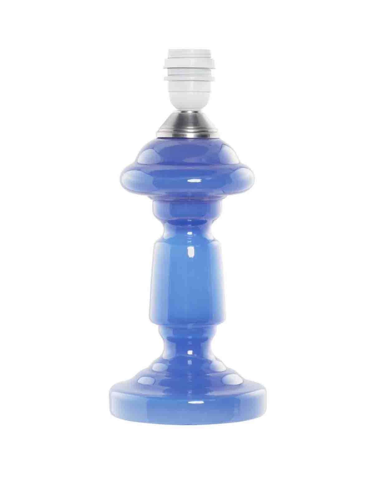 Bordlampe opalglas "Petro 1" (33 cm) - Kongeblå opal