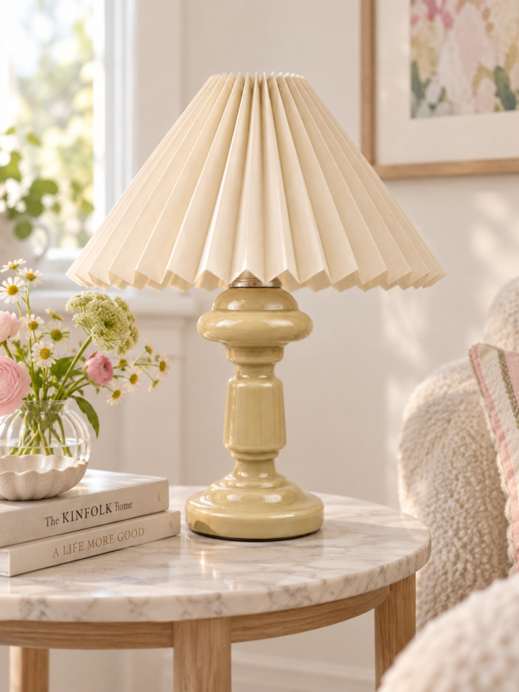 Bordlampe opalglas "Petro 1" (33 cm) - Cappuchino - Billede 2