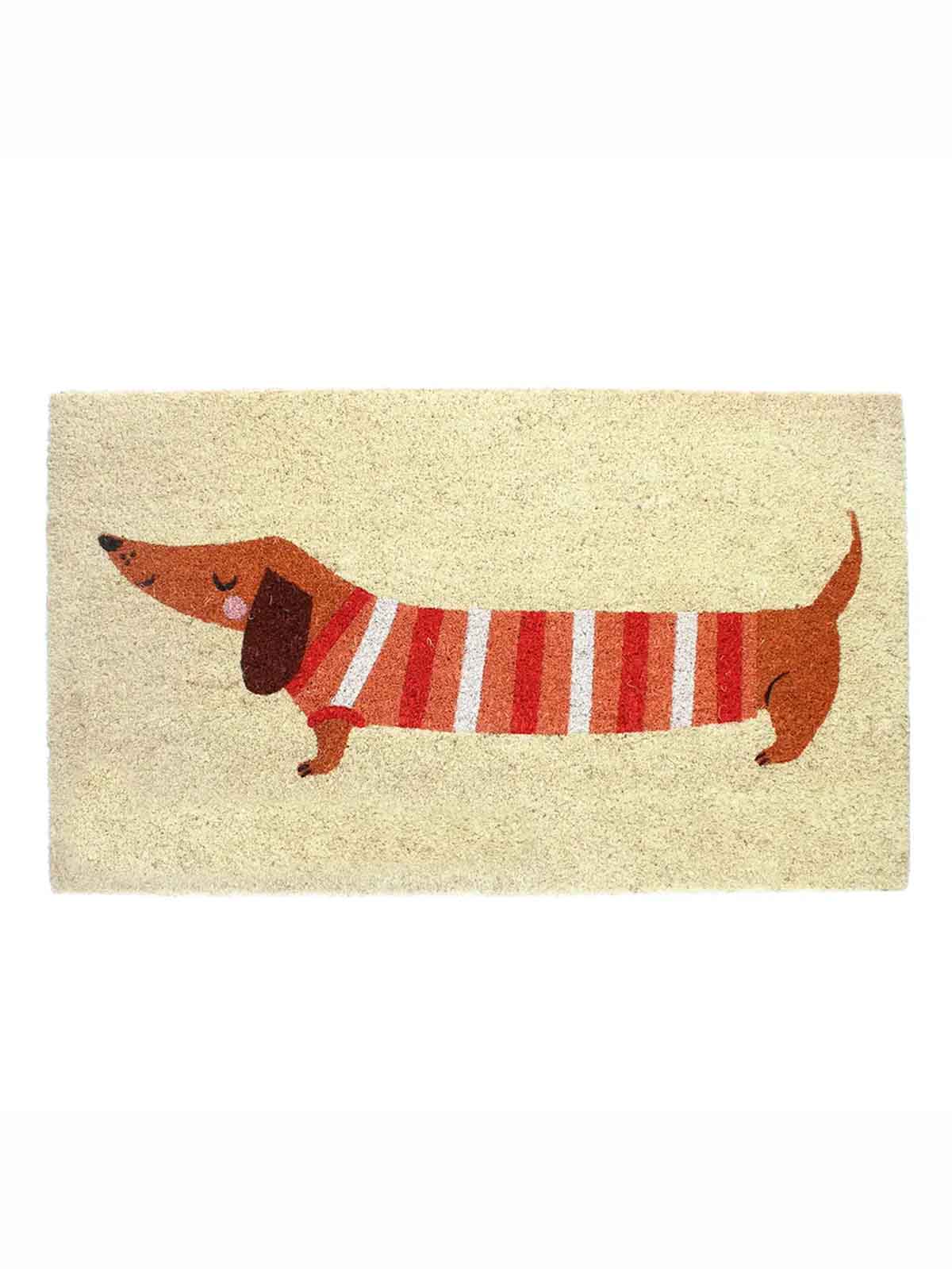 Dørmåtte 43 x 73 cm - Natur med gravhund