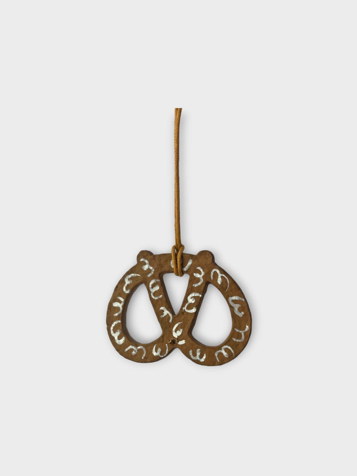 Alternative view of Kringle i bomuldsmaché – brun