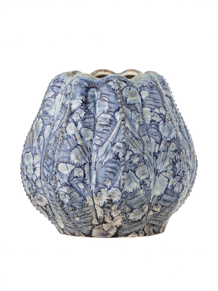Vase "Hetty" blomstret form - Blå - Billede 2