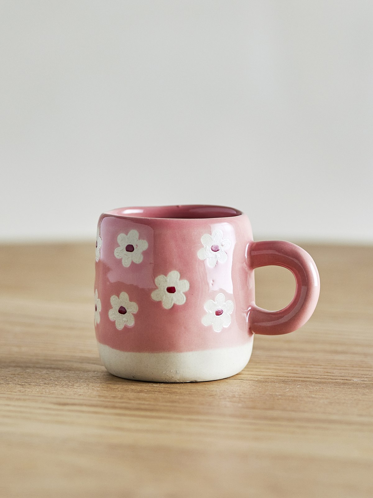 Kop "Millie" med blomstermotiv (110 ml) - Lyserød