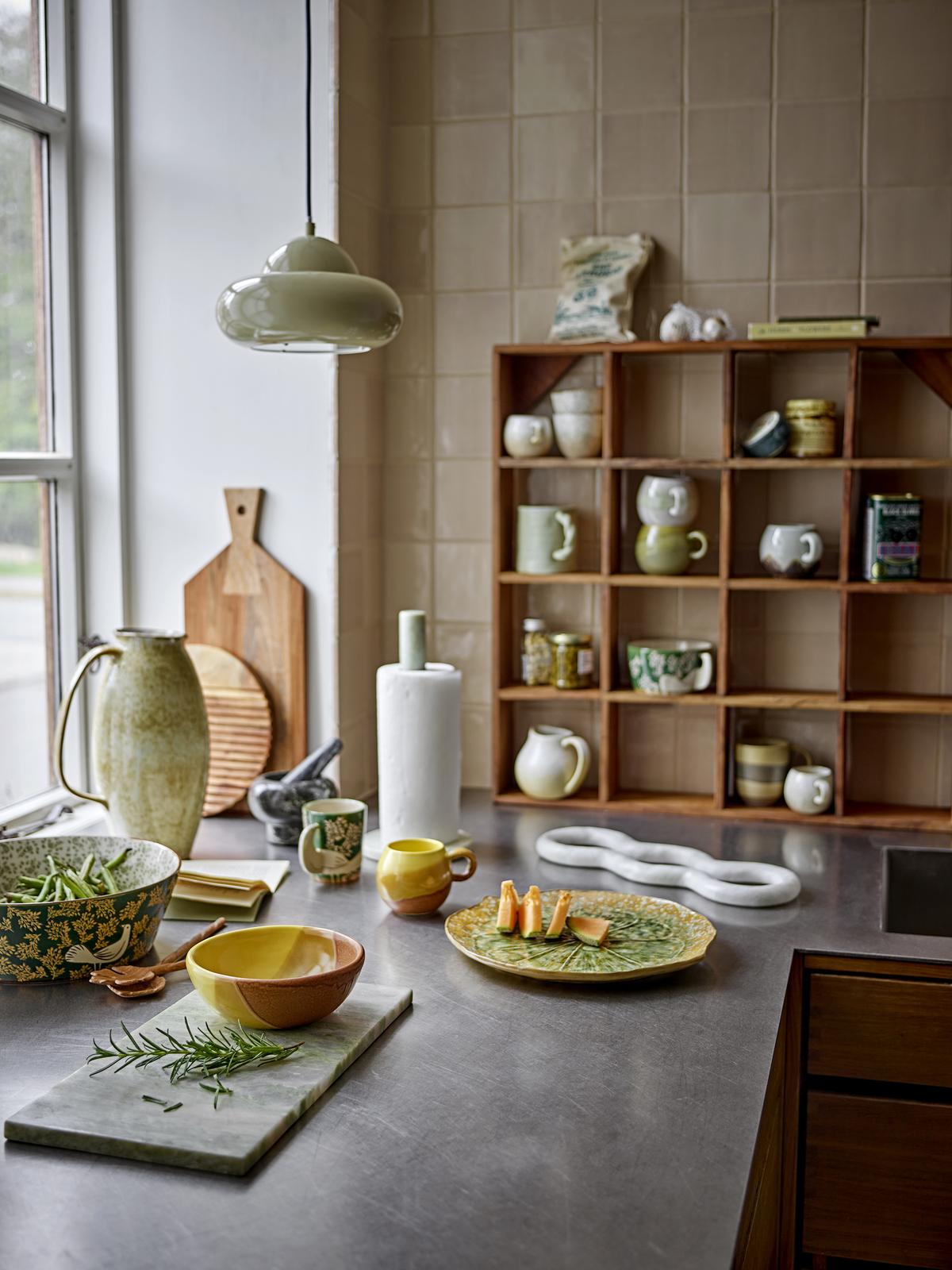 Alternative view of Køkkenrulleholder "Emy" i marmor - Grøn