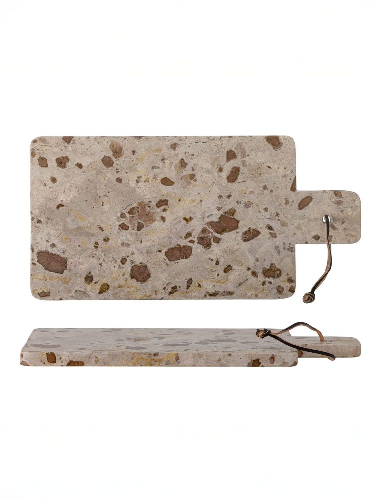 Skærebræt "Nukaka" i marmor (40 x 20 cm) - Brun