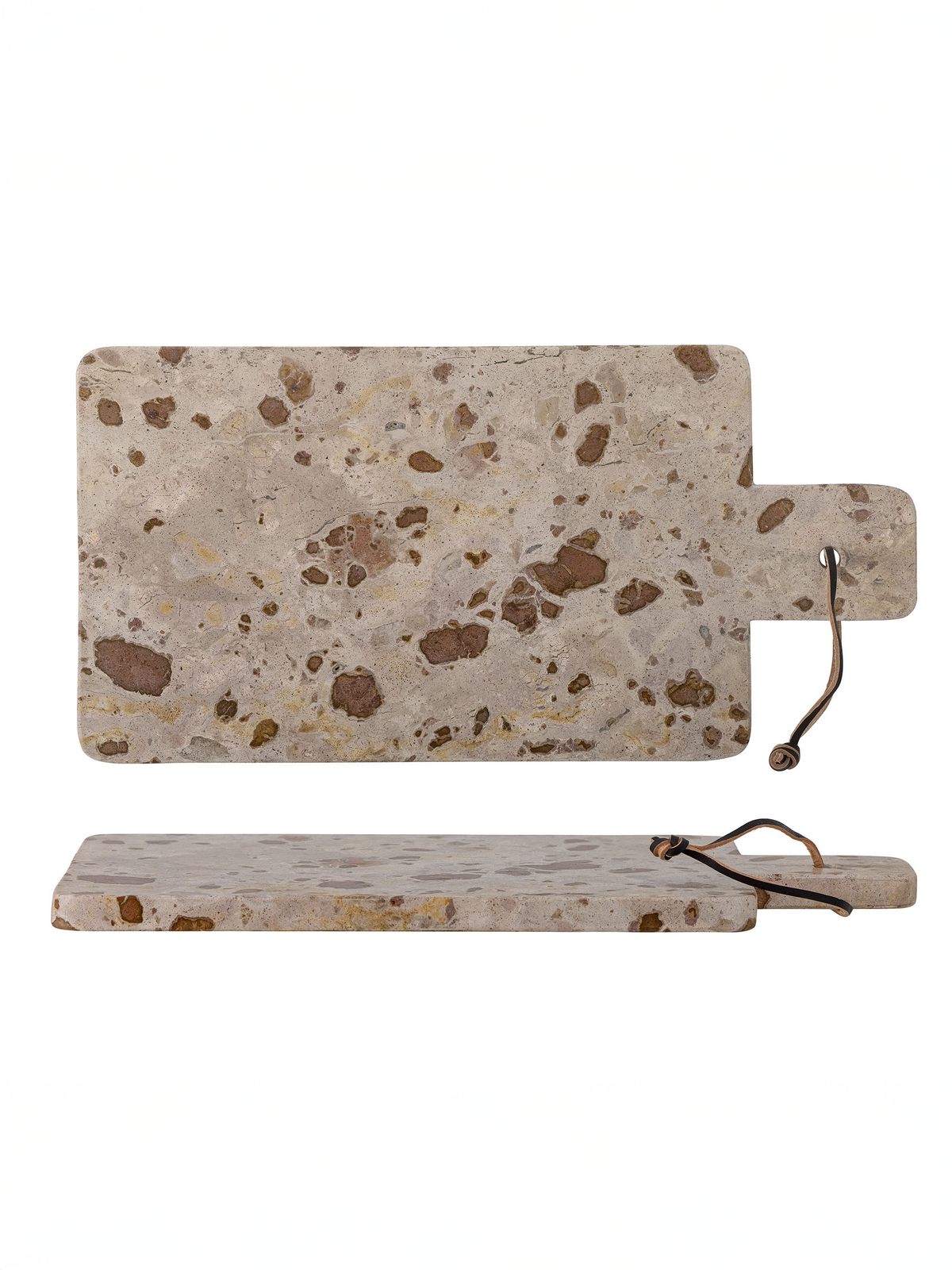 Skærebræt "Nukaka" i marmor (40 x 20 cm) - Brun