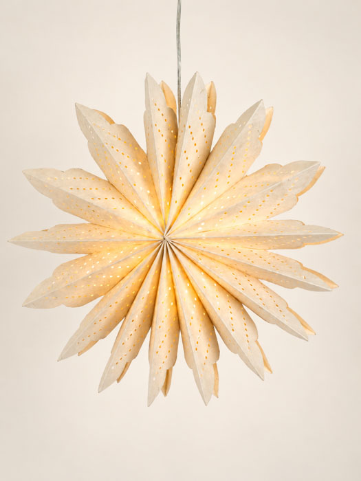Stjerne i papir - "Polaris" - Offwhite