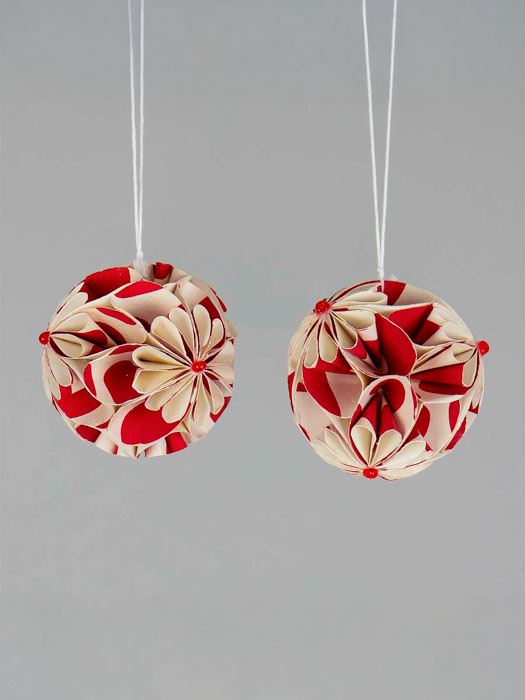 Alternative view of Ophæng i papir - "Flower ball"