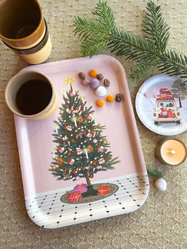 Bakke (20 x 27) - Glowing christmas tree - Billede 2