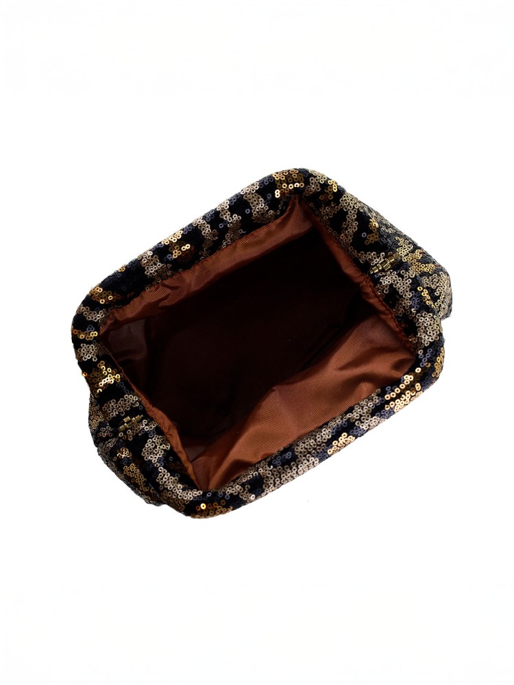 Clutch "Kosta" - Paillet leopard - Billede 3