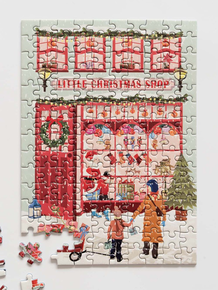 Puslespil (150 brikker) - Little christmas shop - Billede 2