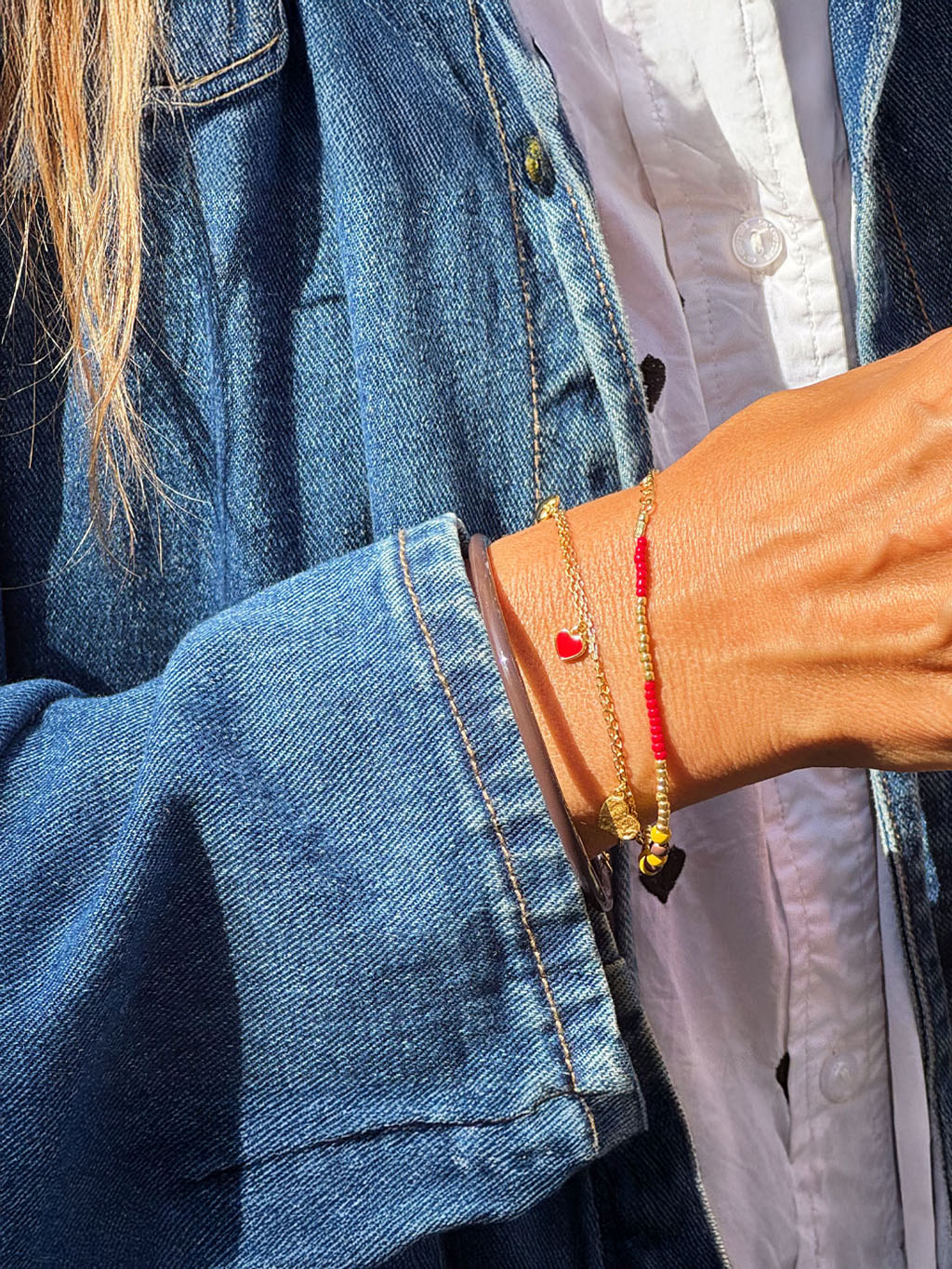 Armbånd "Endless love" - Passion red - Billede 5