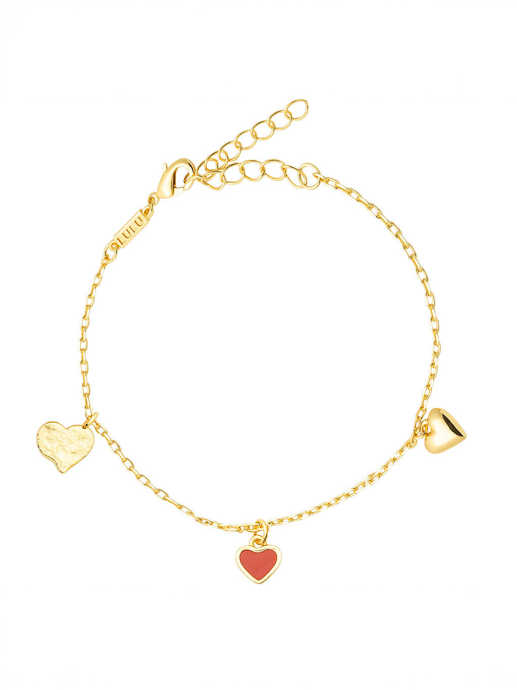 Armbånd "Endless love" - Passion red