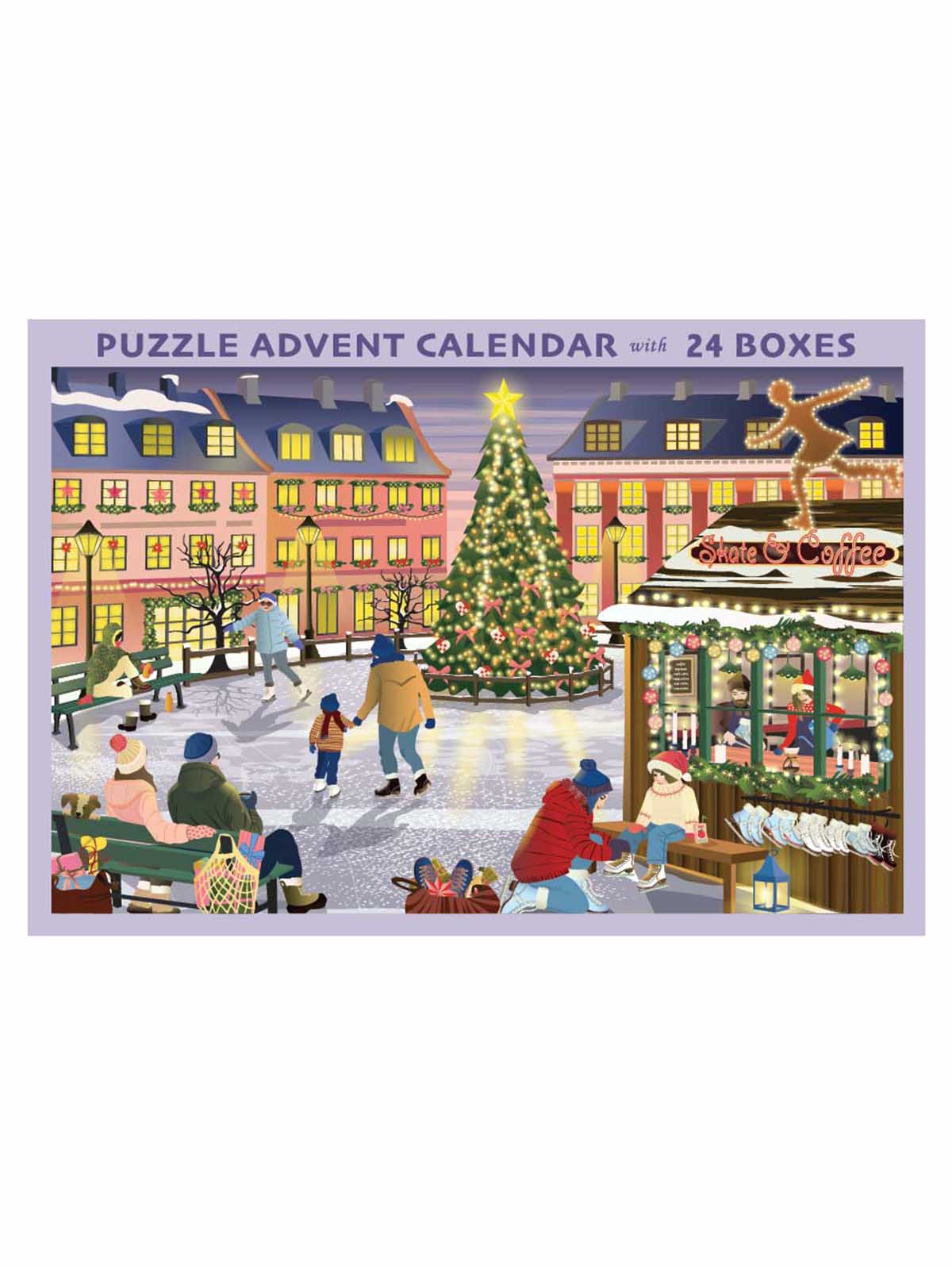 Alternative view of Puslespils kalender (24 stk) 1000 brikker - Skate & Coffee