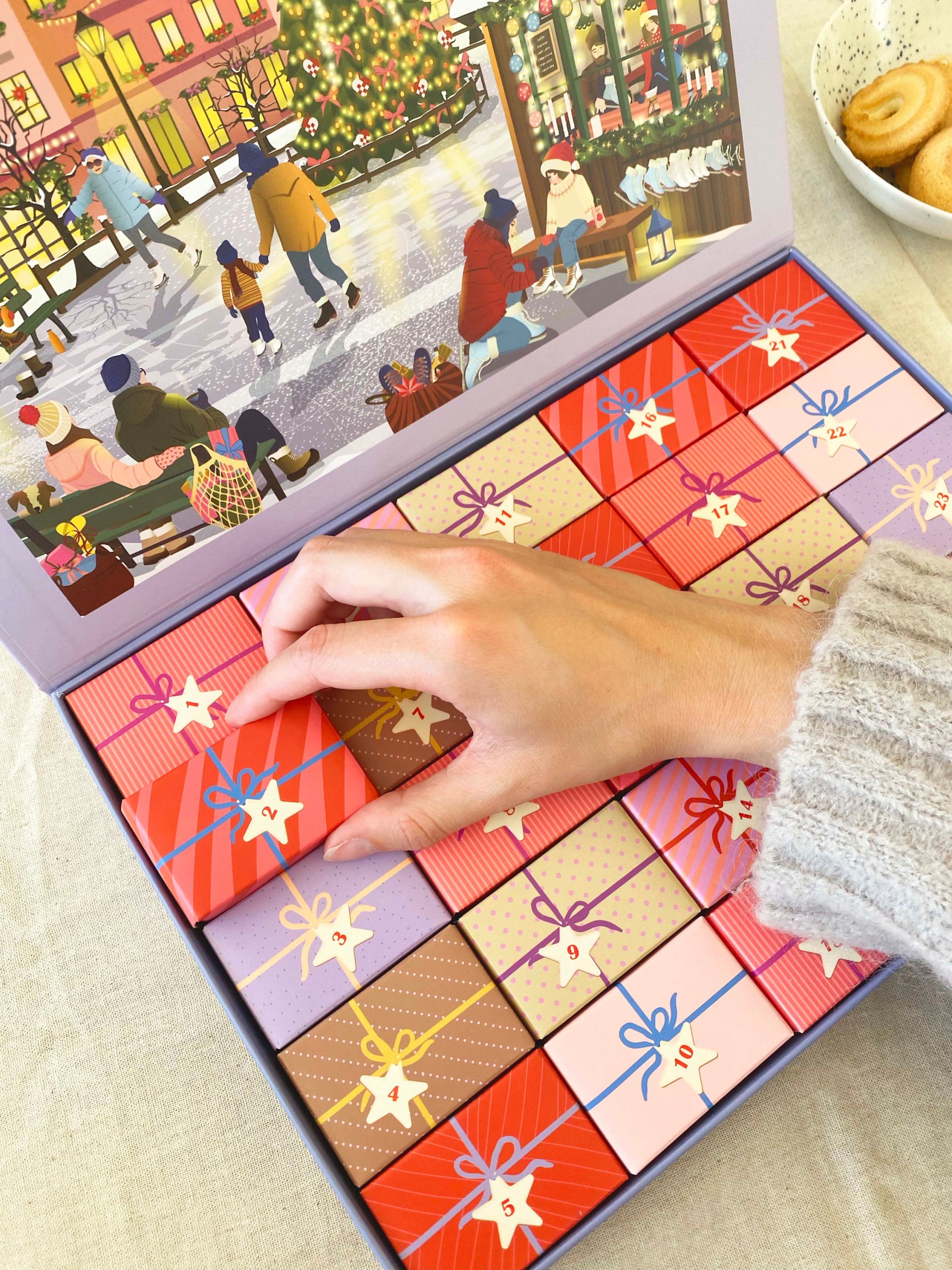 Puslespils kalender (24 stk) 1000 brikker - Skate & Coffee - Billede 4