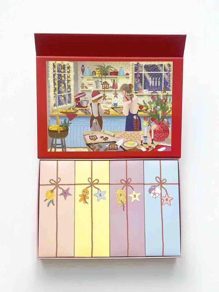 Puslespils advent kalender 1000 brikker - Sweet Christmas - Billede 9