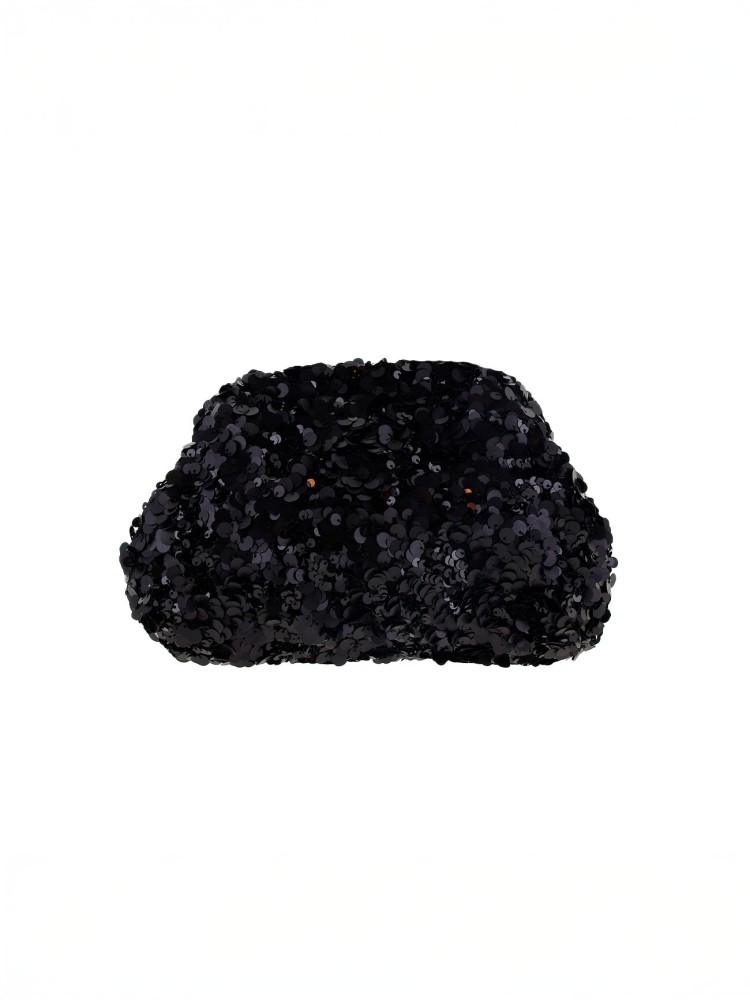 Clutch "Thea" - Paillet sort